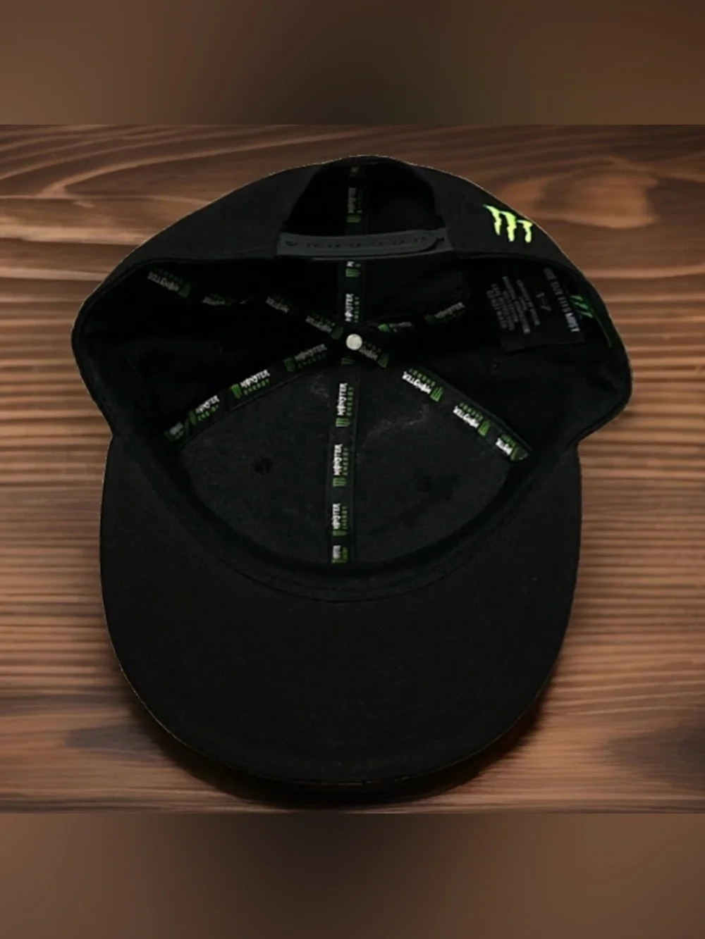Monster Energy Men's Casual Embroidered Adjustable Flat Brim Baseball Cap Hat